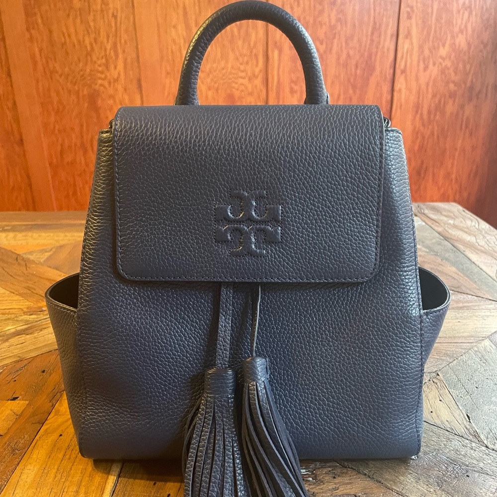 Like New Tory Burch Thea Mini Backpack Leather